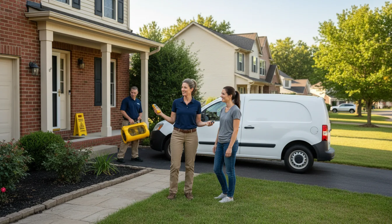 Water restoration image for Flood Water Cleanup, Removal And Restoration Services in Conesville, OH